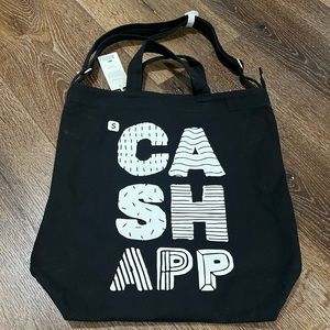 NWT baggu duck bag tote black and white color